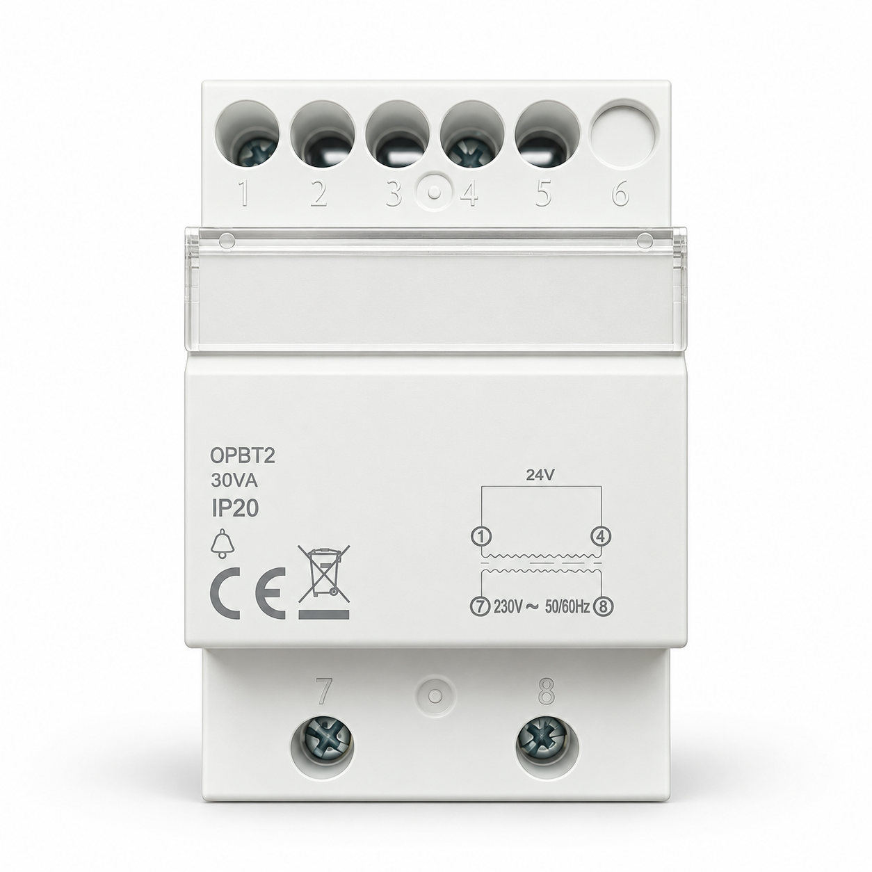 24V/30VA AC/AC Transformator DIN-rail